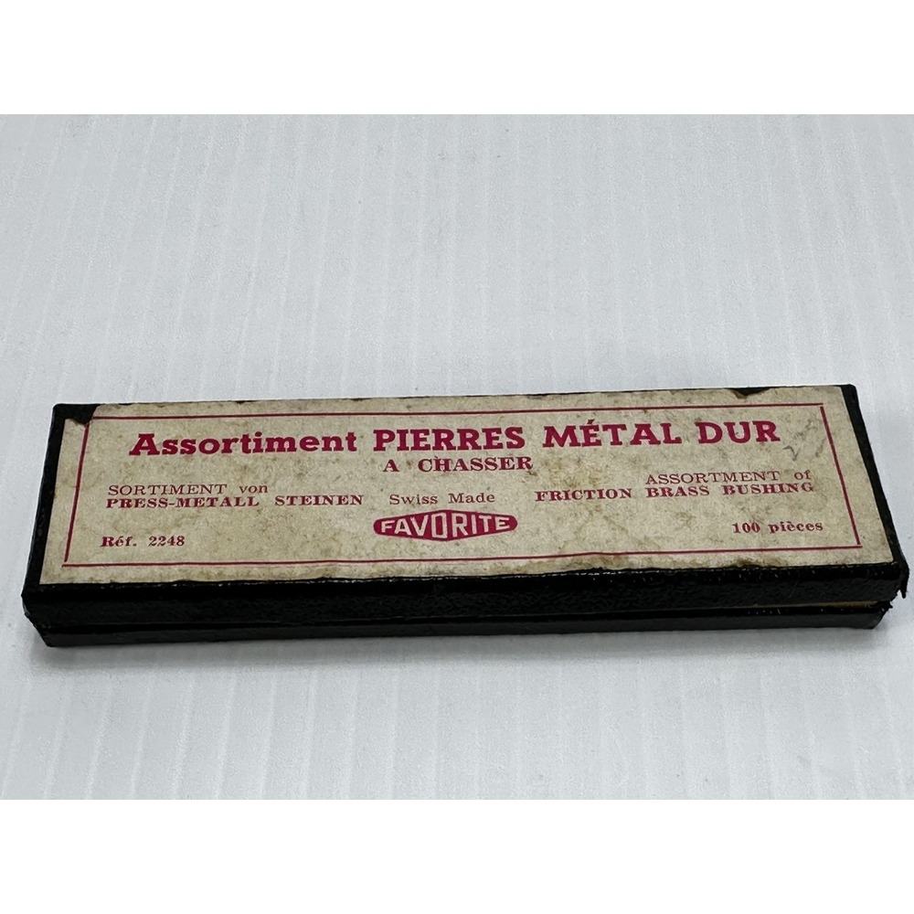 VTG Favourite Swiss Made Watchmakers Friction‎ Brass Bushing Pierres Métal Dur